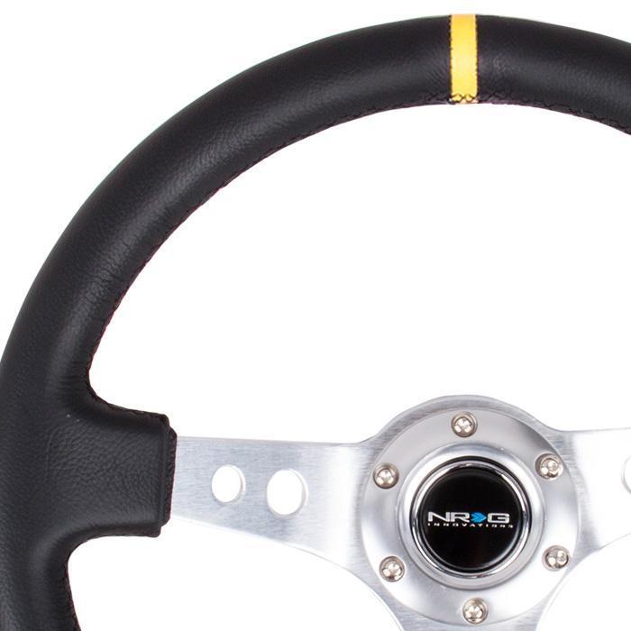 NRG RST-006 Sport Steering Wheels - 350mm x 3" Deep - Premium Leather