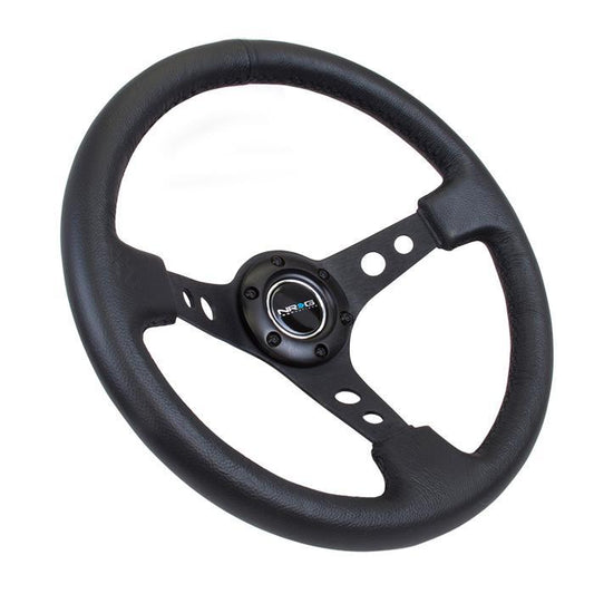NRG RST-006 Sport Steering Wheels - 350mm x 3" Deep - Premium Leather