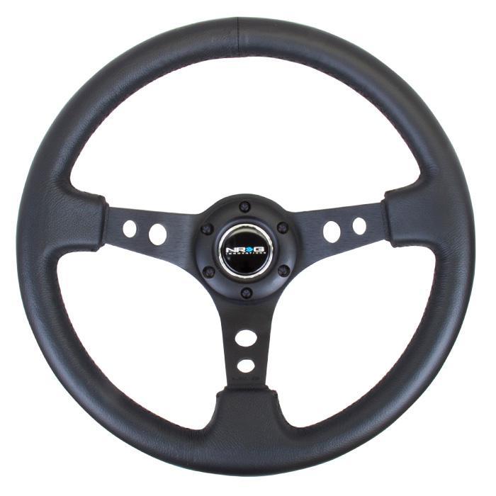 NRG RST-006 Sport Steering Wheels - 350mm x 3" Deep - Premium Leather