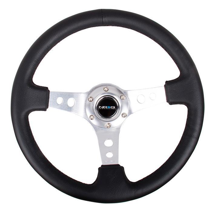 NRG RST-006 Sport Steering Wheels - 350mm x 3" Deep - Premium Leather