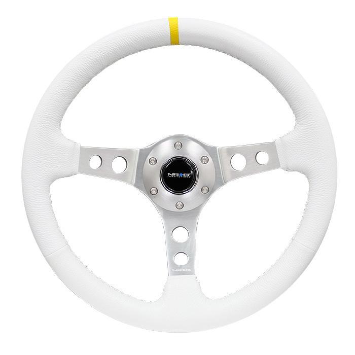 NRG RST-006 Sport Steering Wheels - 350mm x 3" Deep - Premium Leather