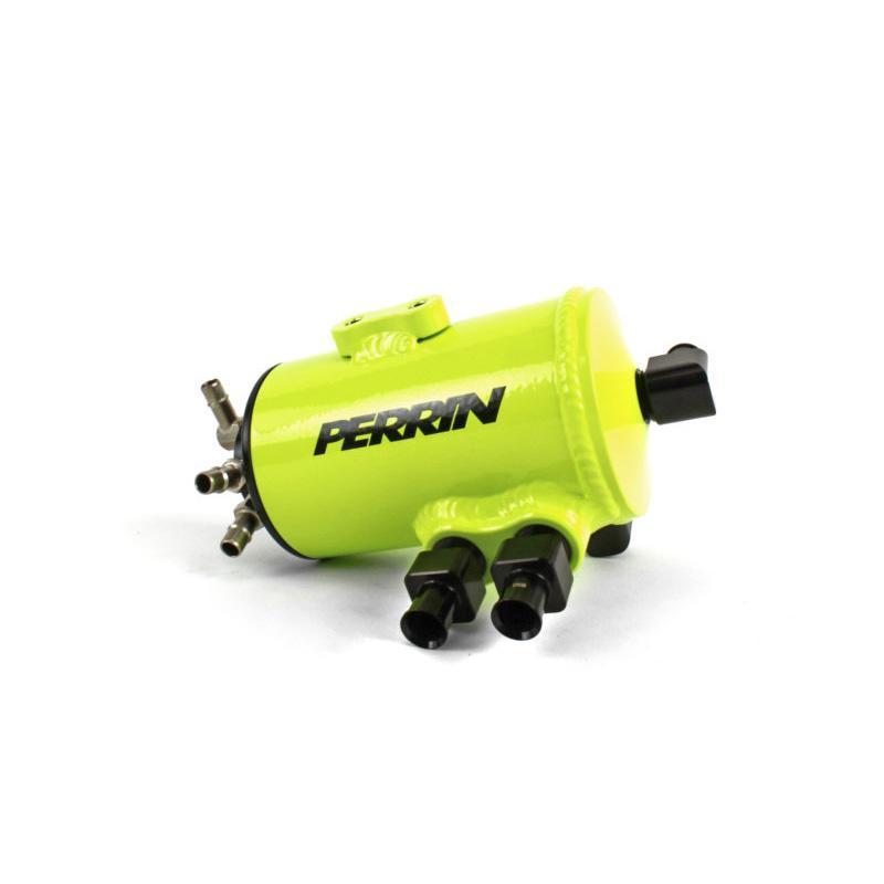 PERRIN 02-14 Subaru WRX / 04-21 STI / 05-09 LGT & OBXT (w/FMIC Only) Air Oil Separator - Neon Yel.
