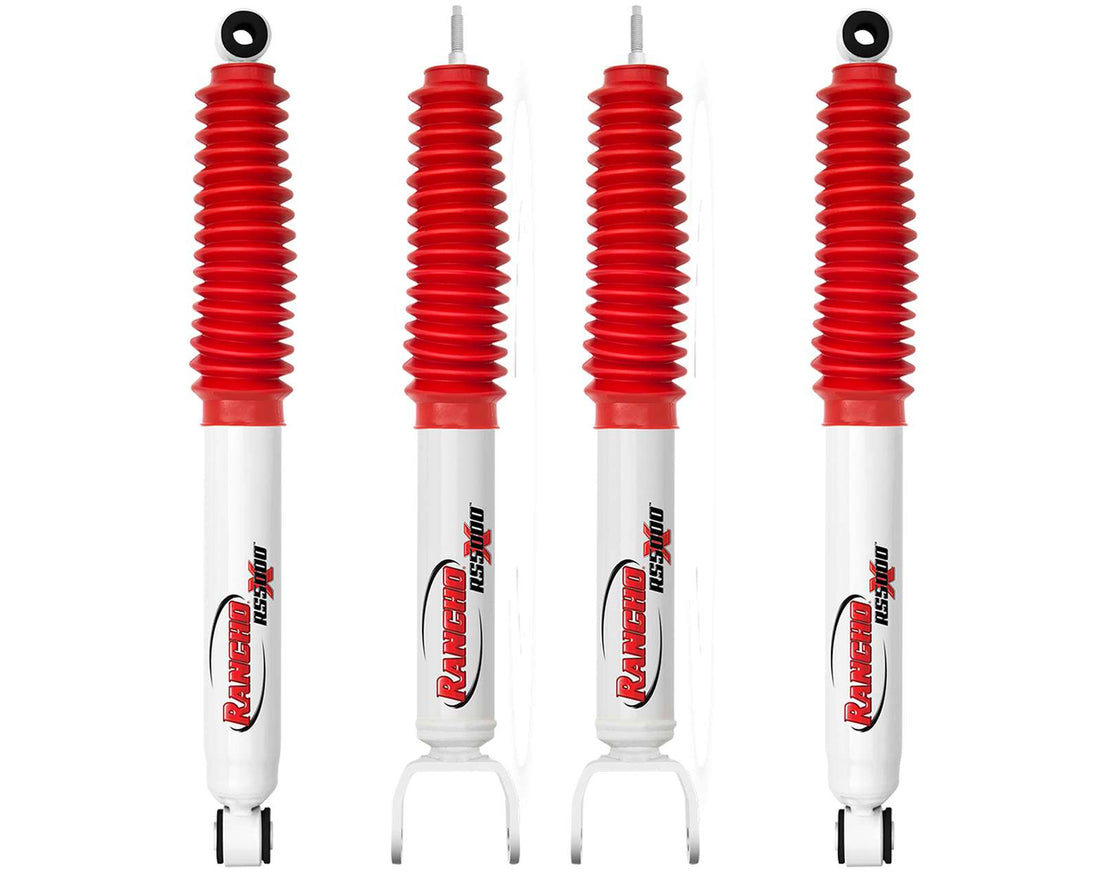 Rancho RS5000X Gas Shocks Set w/0" lift - 2000-2006 GMC Yukon XL 4WD RWD