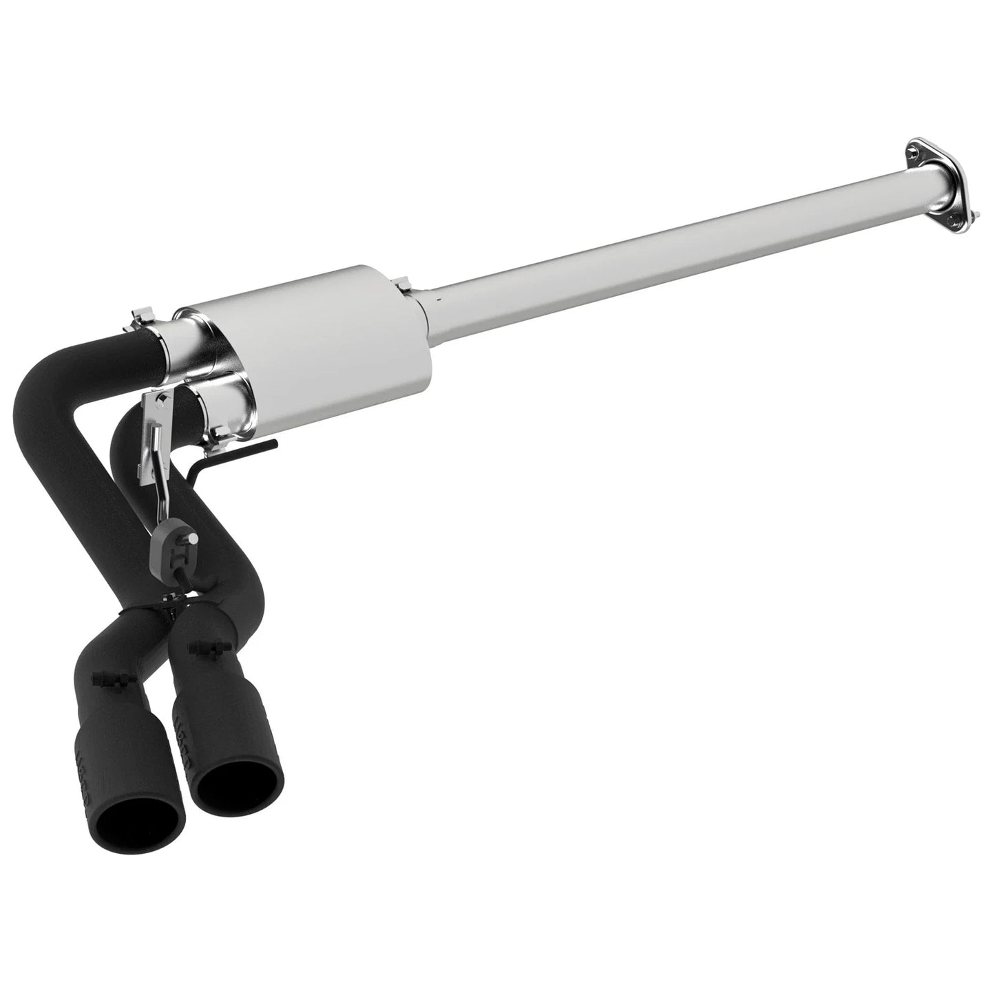 MBRP 15-16 Ford F-150 2.7L/3.5L/5.0L 3in Cat Back Single Side Pre-Axle Dual Exit Black Coated