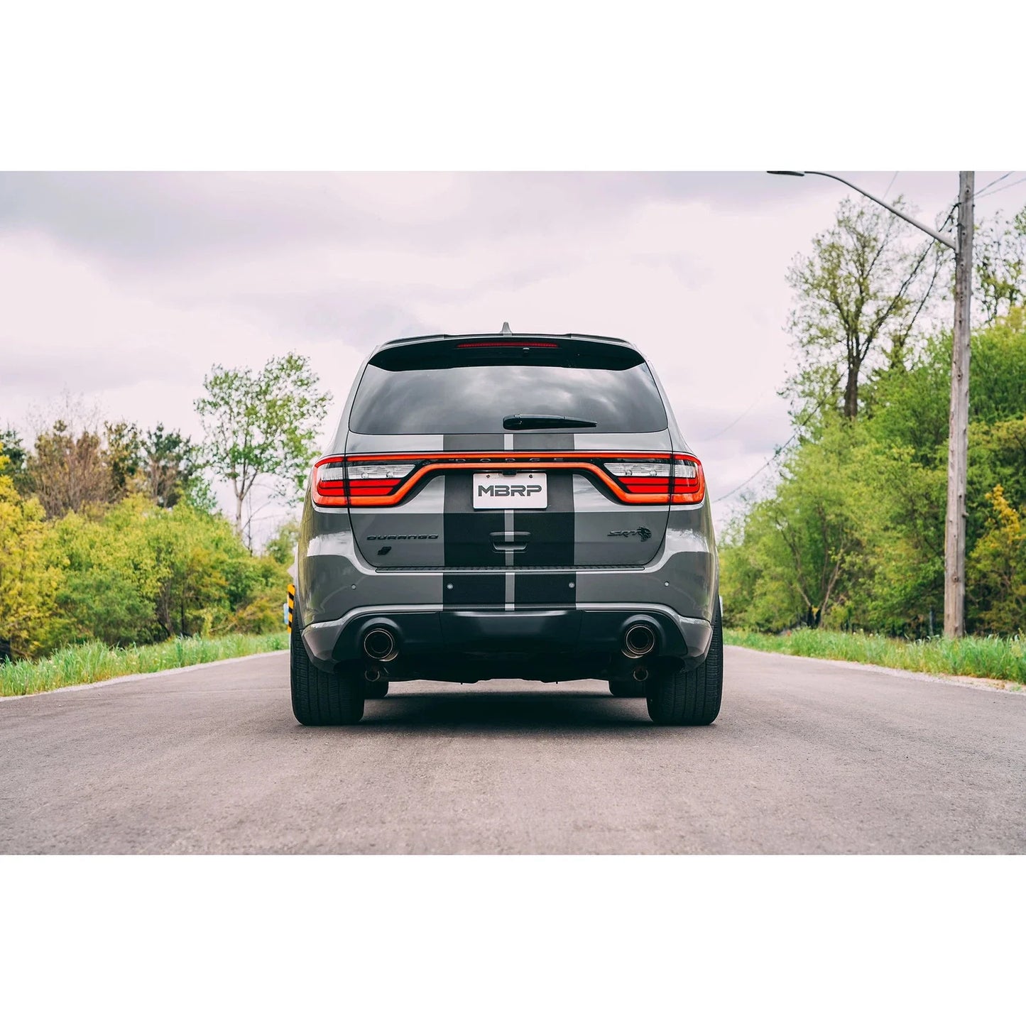 MBRP 18-23 Dodge Durango SRT 6.4L Armor Lite AL Steel 3in Cat Back Exhaust Dual Rear Exit w/ SS Tips
