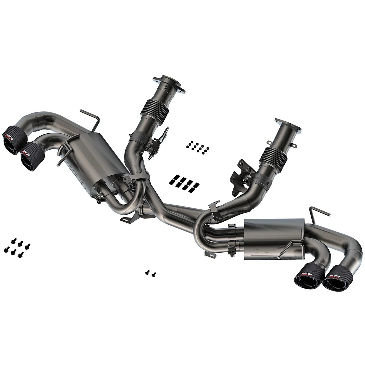 Borla 20-23 Chevy Corvette 6.2L V8 AT w/o NPP 3in ATAK Catback Exhaust - Carbon Fiber Tips