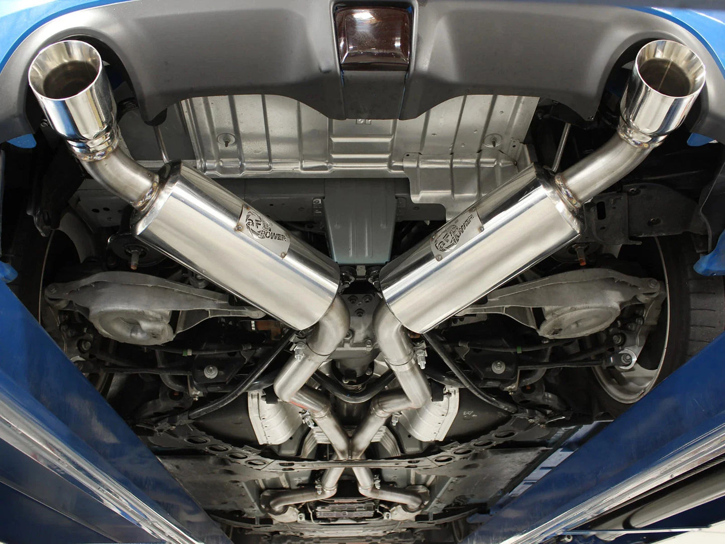 aFe Takeda 2.5inch SS Exhaust Cat-Back 09-13 Nissan 370Z V6 3.7L Polished Tips