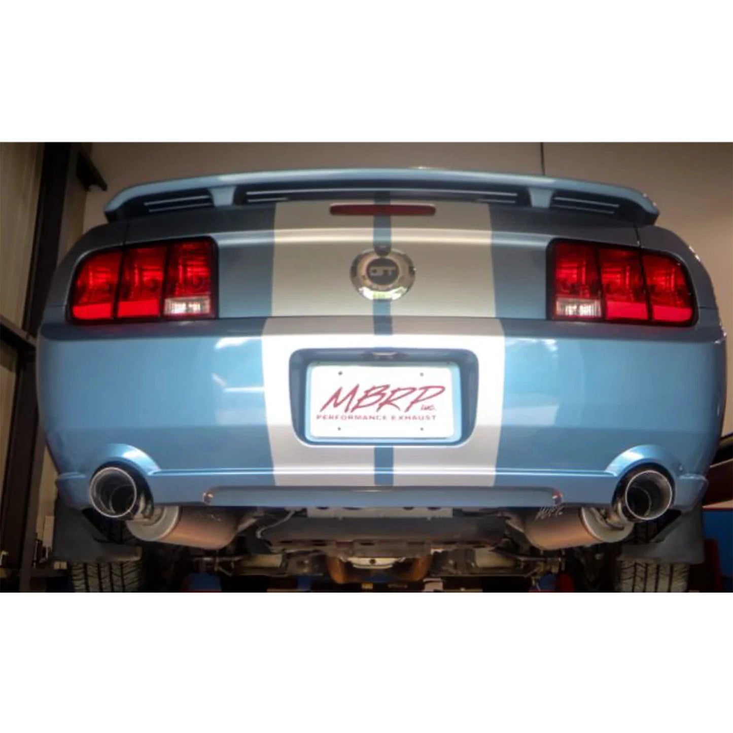 MBRP 05-10 Ford Mustang GT 5.0/Shelby GT500 Dual Mufflers Axle Back Split Rear AL