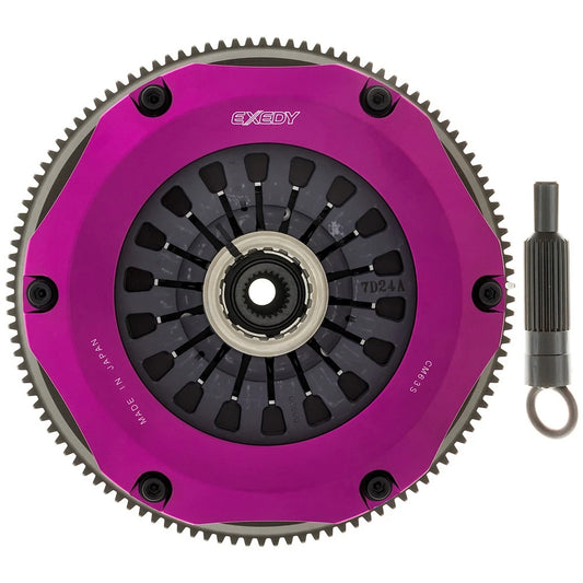 Exedy 96-06 Mitsubishi Evo 4-9 4G63T 2.0L Twin-Organic Stage 5 Clutch Kit (RACING USE ONLY)