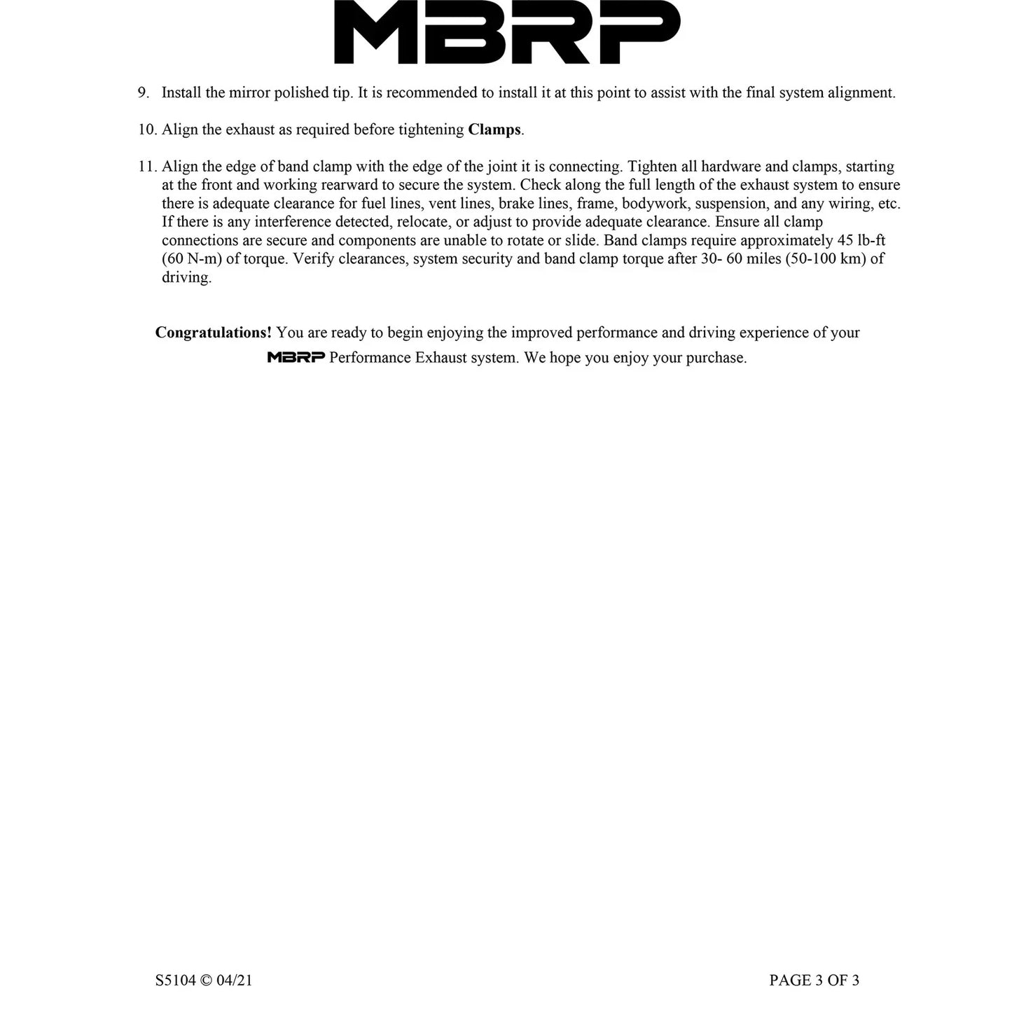 MBRP 2004-2005 Dodge Ram Hemi 1500 5.7L SC/CC-SB Cat Back Single Side