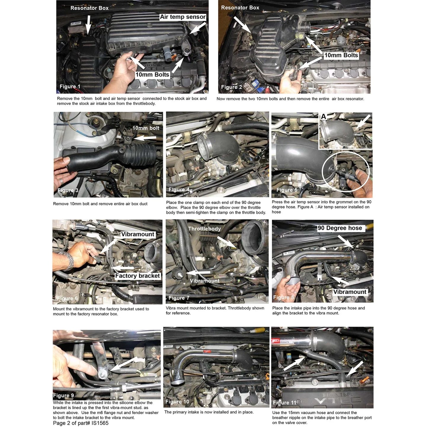 Injen 01-04 Civic Dx Lx Ex Hx Polished Short Ram Intake