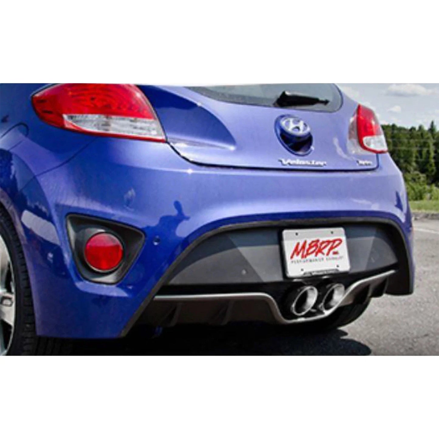 MBRP 13-18 Hyundai Veloster Turbo 2.5in T304 w/ 4in. OD Tips - Cat Back Dual Exit
