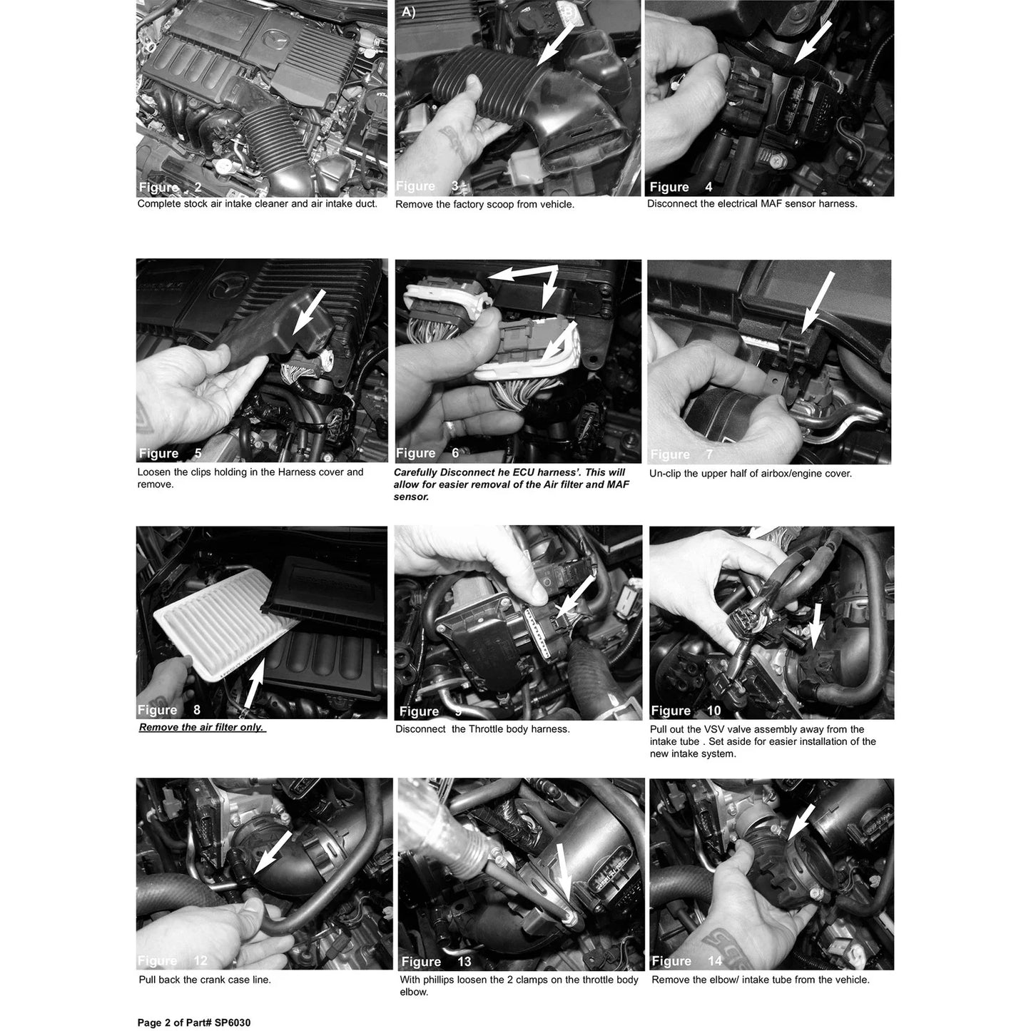 Injen 11 Mazda 2 1.5L 4cyl (manual only) Black Tuned Air Intake System w/ MR Tech & Air Fusion