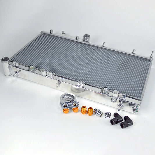 CSF 08-15 Subaru WRX/STI 2-Row Radiator w/Built-In Oil Cooler