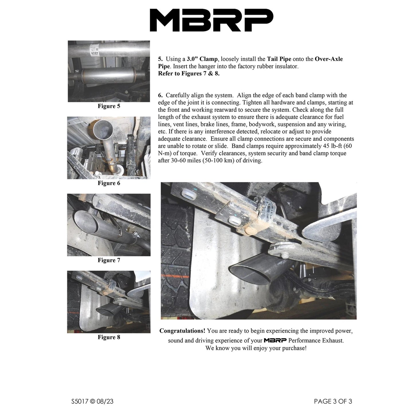 MBRP 2023 Chevy Colorado/GMC Canyon Aluminized Steel Single High Clearance Rear Exit