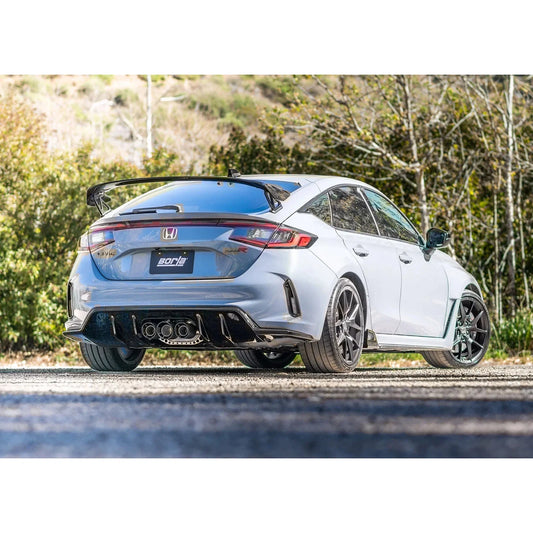 Borla 2023 Honda Civic Type R MT ATAK Catback Exhaust w/ 4in Black Anodized Carbon Fiber Tips