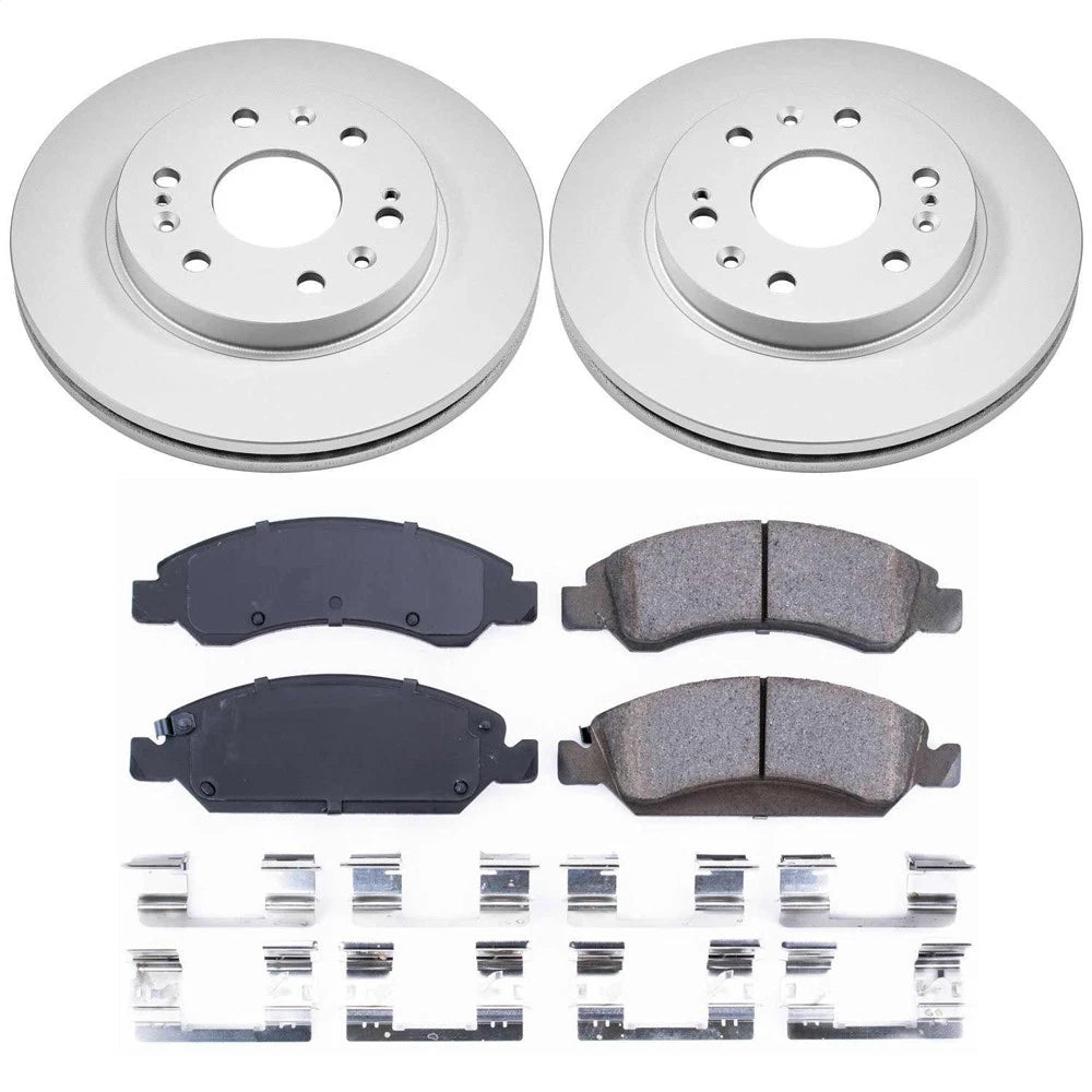 Power Stop 08-19 Cadillac Escalade Front Z17 Evolution Geomet Coated Brake Kit