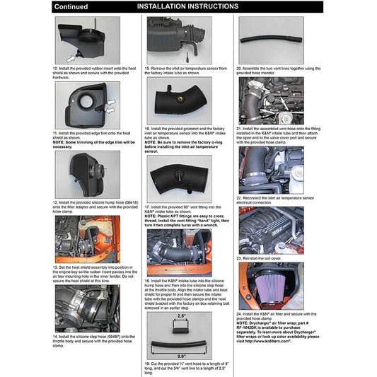 K&N 11-14 Dodge Challenger 6.4L V8 Performance Intake
