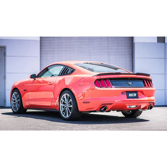Borla Cat Back 15-17 Ford Mustang 3.7L V6 MT/AT 2.25in Pipe 4in Single Round Rolled Tips