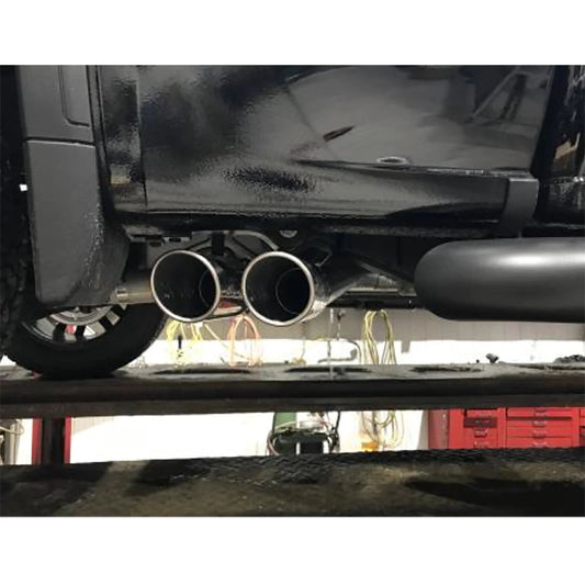 MBRP 2019+ Chevrolet Silverado 1500 4.5L/5.3L Pre-Axle Dual Side Exit w/ 4in OD Tip - AL