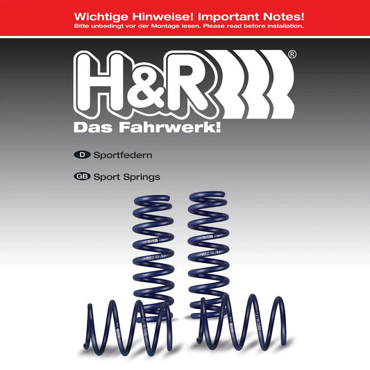 H&R 10-15 BMW 740Li xDrive/750Li xDrive/760Li F02 Sport Spring (w/Self-Leveling)