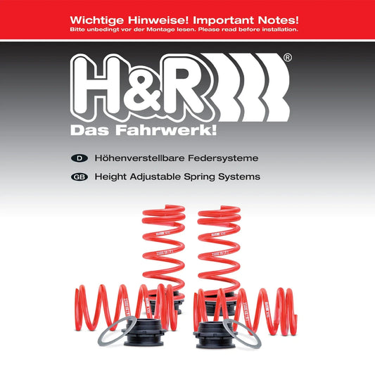 H&R 20-22 Porsche 911/992 Carrera 4/4S Cabrio/4S Coupe (AWD) VTF Adjustable Lowering Springs