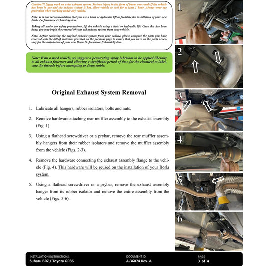 Borla 22-23 Subaru BRZ/Toyota GR86 2.4L RWD AT/MT S-Type Catback Exhaust - Polished Tips