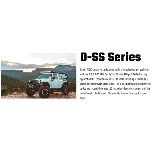 Rigid Industries D-SS - Driving - Single - Black Housing