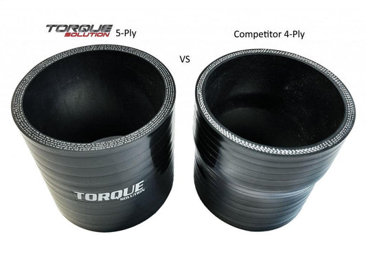 Torque Solution 90° Silicone Elbow Hose - 3in (TS-CPLR-90D3BK)