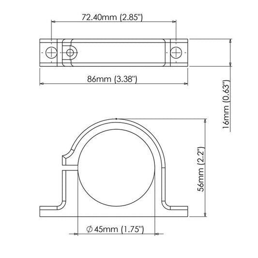 Turbosmart Turbosmart FPR Billet Fuel Filter Bracket (TS-0402-1140)