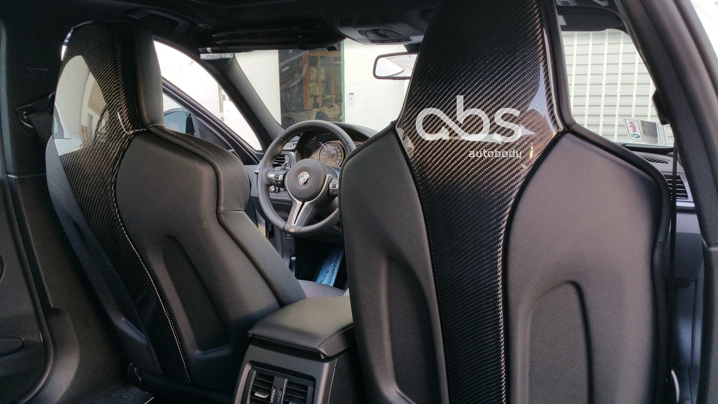 BMW F80 M3 / F82 M4 Carbon Fiber Seat Cover Set