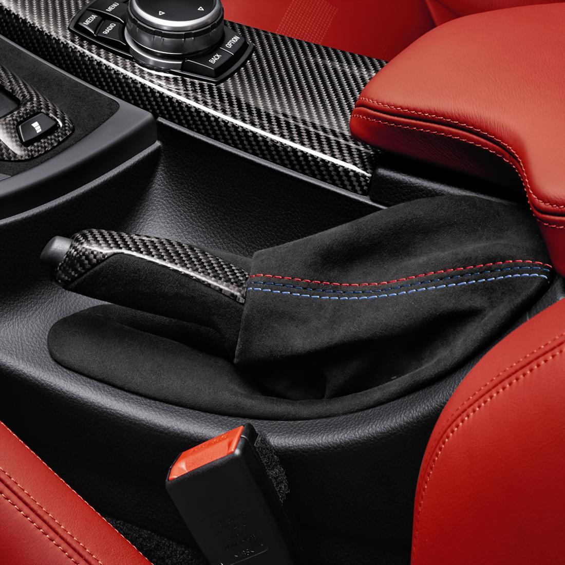 Carbon Fiber Parking Brake Handle with Alcantara Boot - F8X M Vehicles