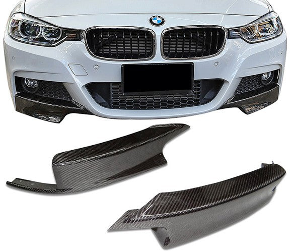 Carbon Fiber Front Splitters for M-Sport Bumper - F30 3-Series