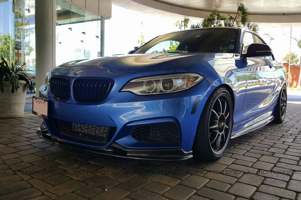 BMW F22 2-SERIES PERFORMANCE STYLE CARBON FIBER FRONT LIP – ABS Auto Body