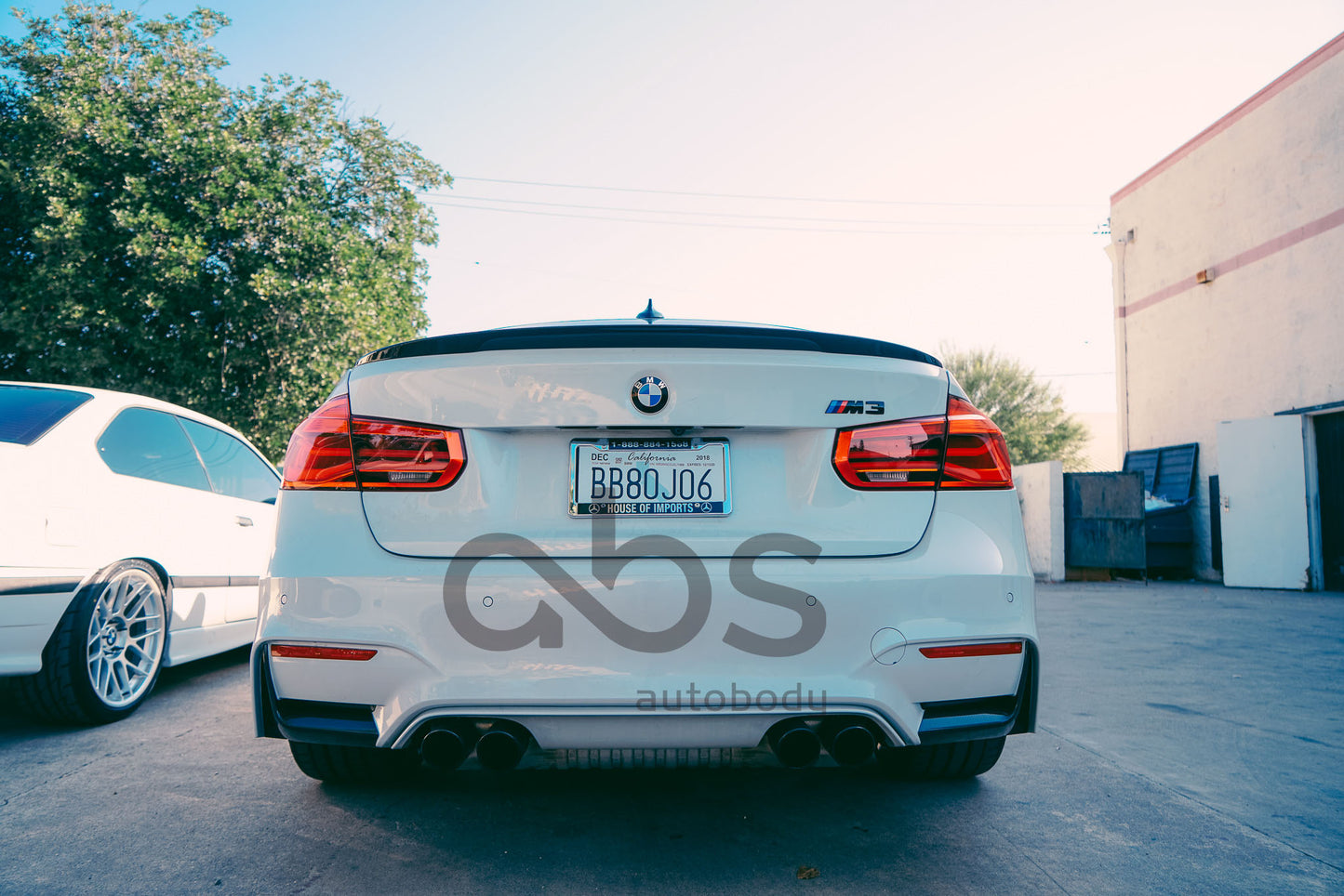 F8X REAR CARBON FIBER BUMPER SPLITTERS