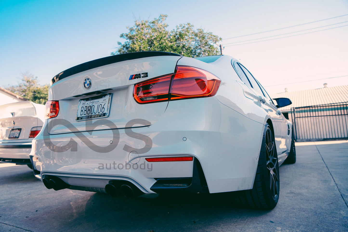 F8X REAR CARBON FIBER BUMPER SPLITTERS