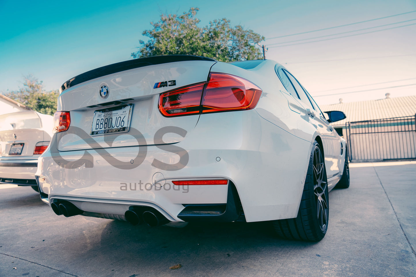 F8X REAR CARBON FIBER BUMPER SPLITTERS