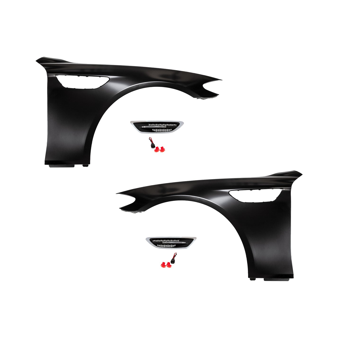 BMW F10 M5 STYLE METAL FENDERS WITH SIDE VENT GRILLE