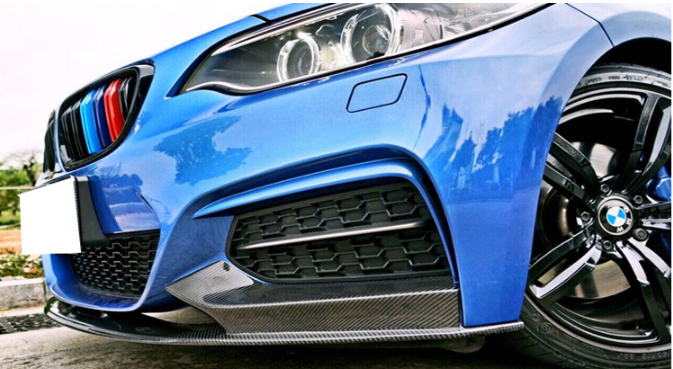 BMW F22 2-SERIES CARBON FIBER FRONT SPLITTERS