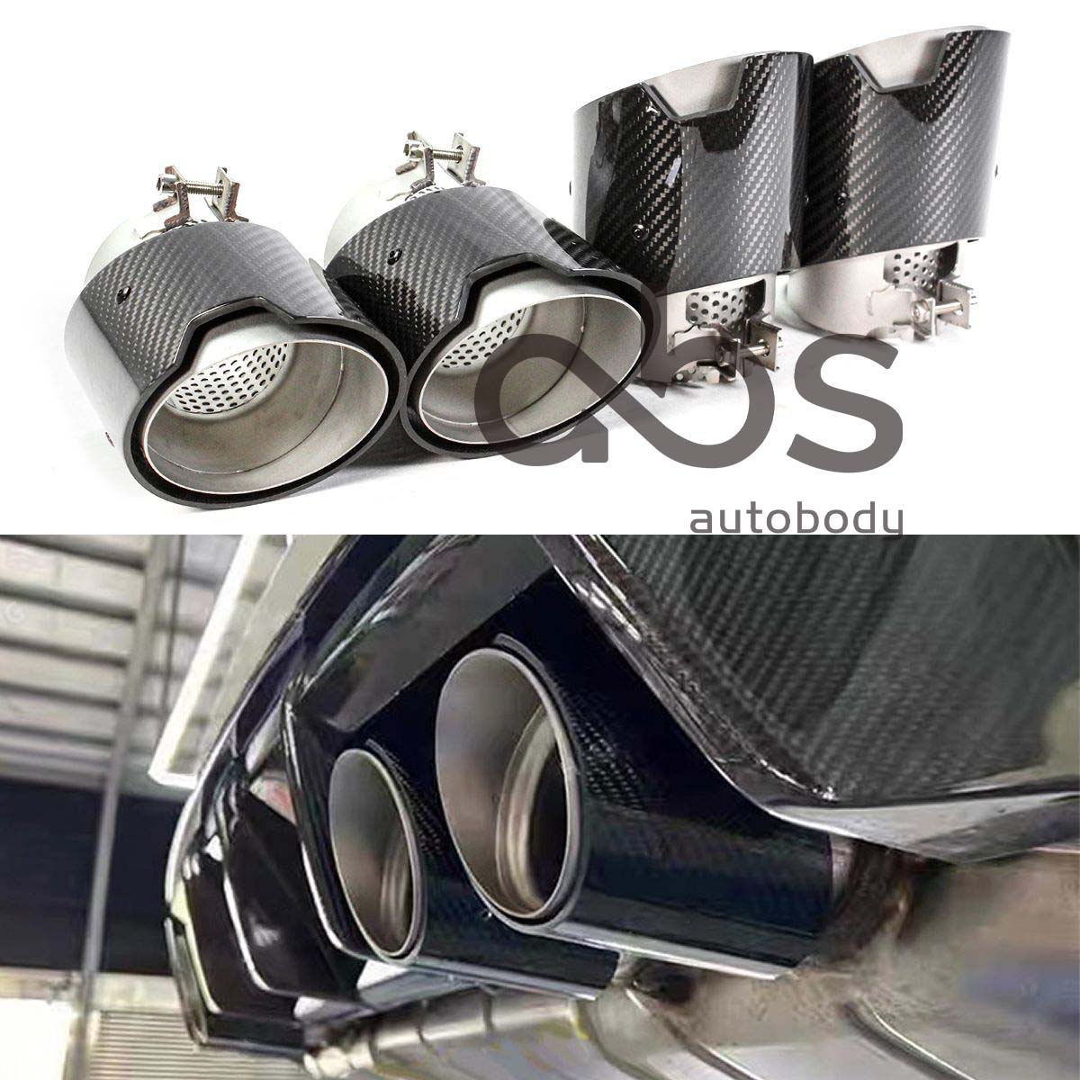 G8X Carbon Fiber Exhaust Tips