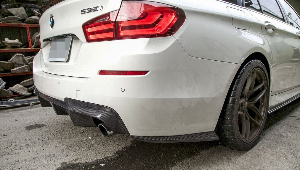 BMW F10 M5 M Sport Carbon Fiber Rear Bumper Side Skirts