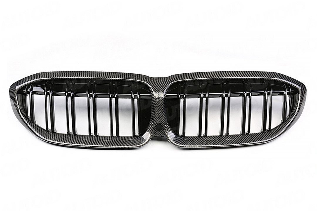 CARBON FIBER FRONT KIDNEY GRILLS - G20 3-SERIES