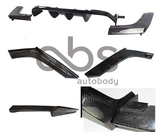 F8X M3 M4 V1 STYLE DIFFUSER 3 PIECE CARBON