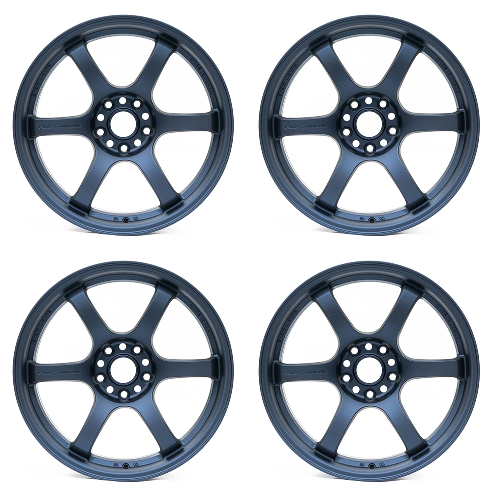 (set of 4) Gram Lights 57DR Admiral Blue | 18x9.5" +38mm | 5x100mm Wheel