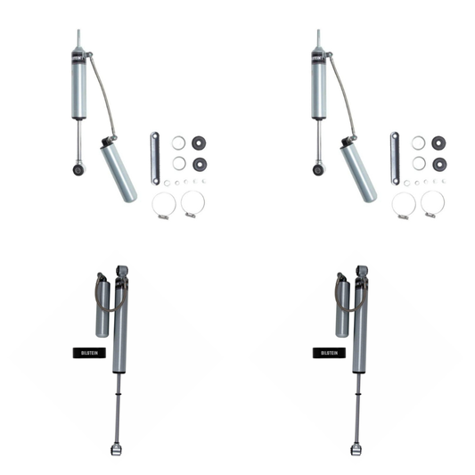 Bilstein B8 5160 w/ Remote Reservoir Shocks Set w/0-2.5" lift - 2003-2009 Hummer H2 4WD AWD