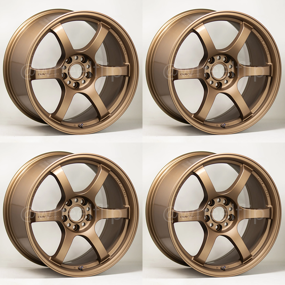 (set of 4) Gram Lights 57DR Bronze 2 | 19x8.5" +45mm | 5x114.3mm Wheel