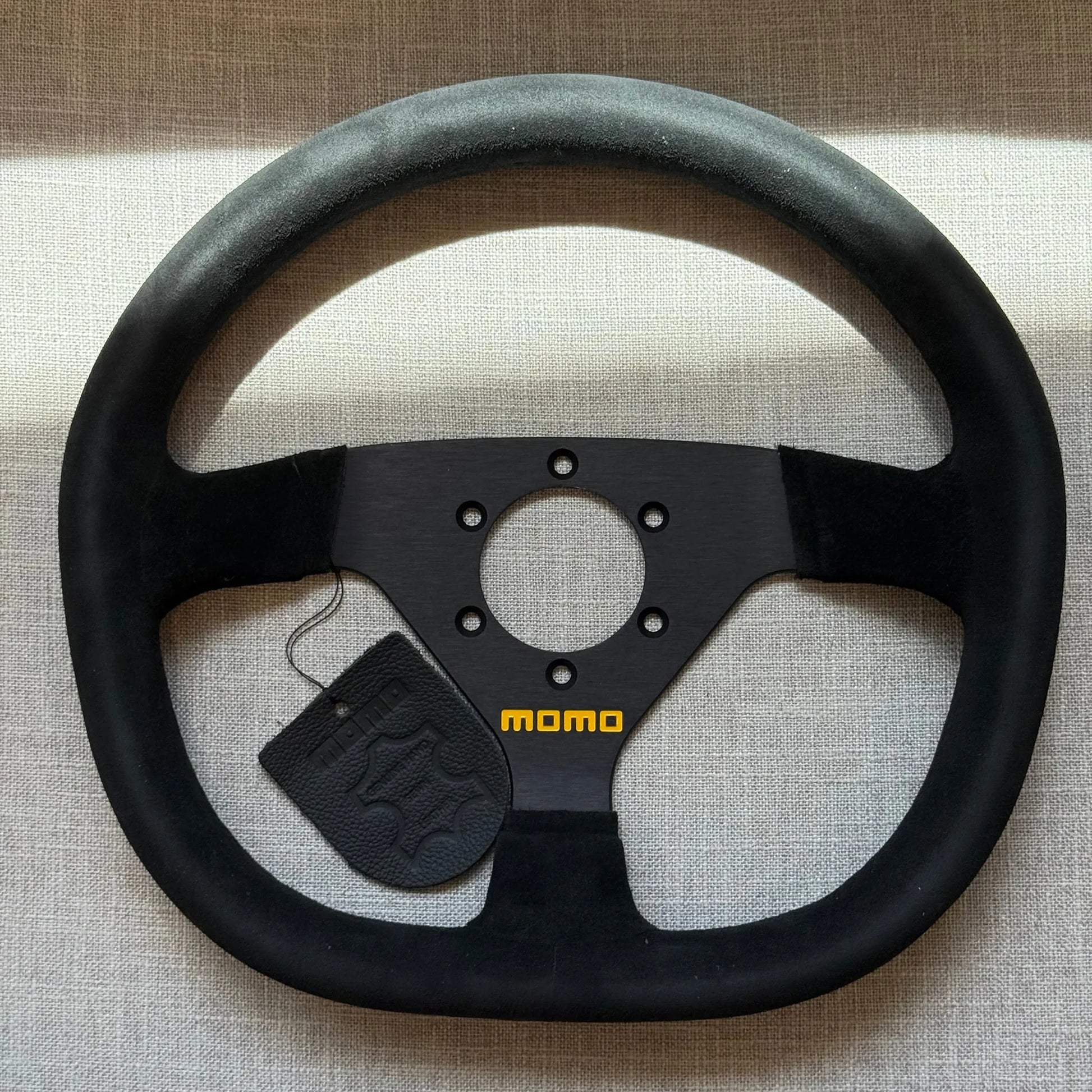 Momo MOD88 Steering Wheel 320 mm - Black Suede/Black Spokes