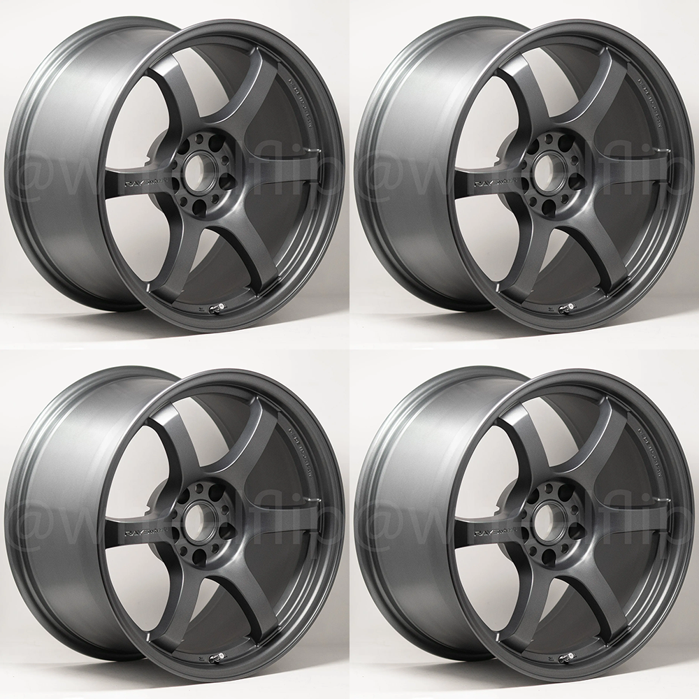 (set of 4) Gram Lights 57DR Gun Blue 2 | 18x9.5" +38mm | 5x100mm Wheel