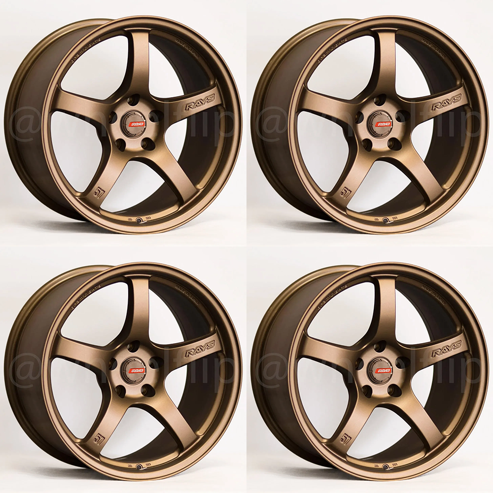 (set of 4) Gram Lights 57CR Bronze 2 | 18x9.5" +38mm | 5x100mm Wheel