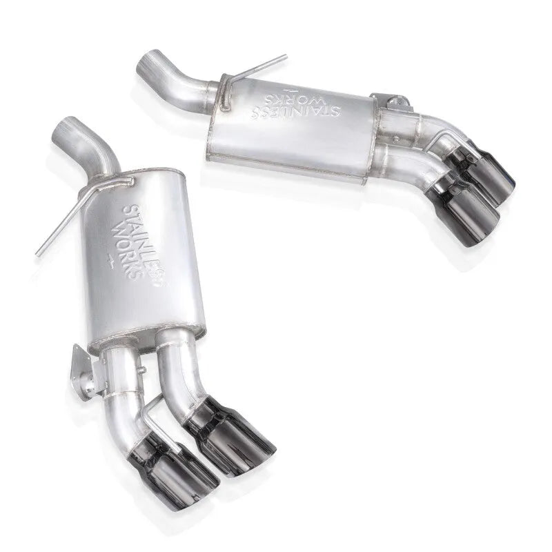 Stainless Works CA16RVMKFRBC Redline Axle-Back Exhaust for 16-24 Chevy Camaro SS